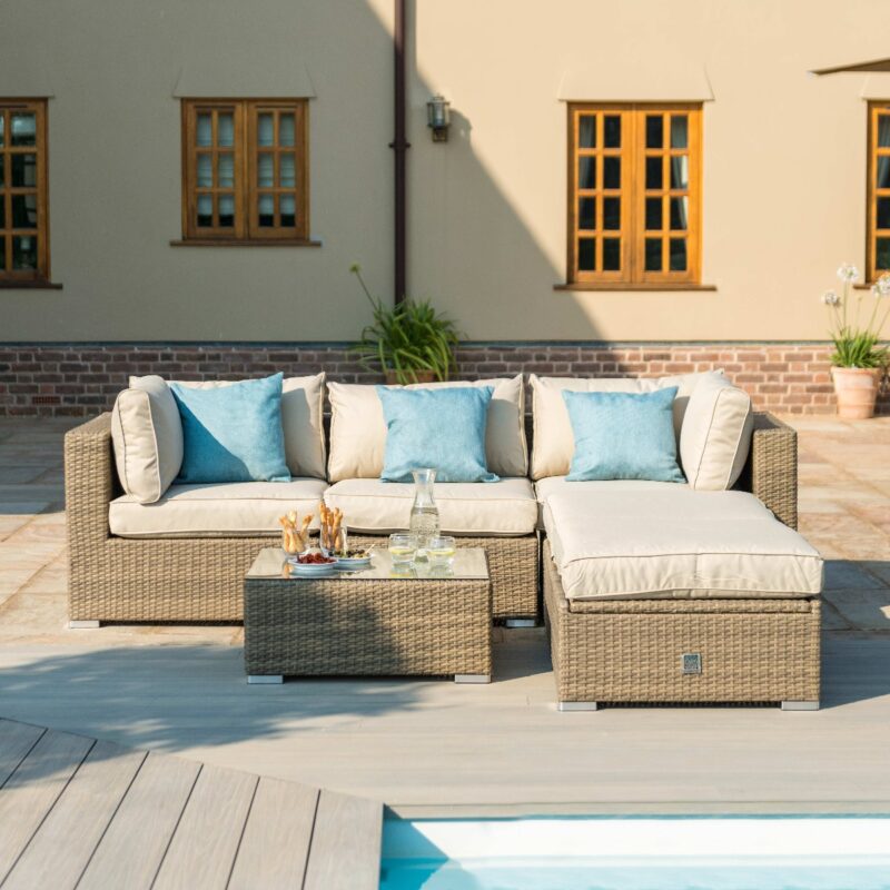 Maze Rio Rattan Tuscany Rio Rattan Corner Group – PergolaPlus outdoor living and shade ...